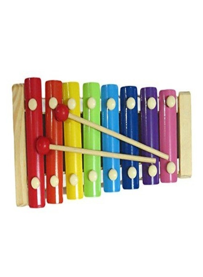 NPRC Wonderful Voice Multicolor Wooden Xylophone For Kids Musical Toy With 8 Notes - Image 1